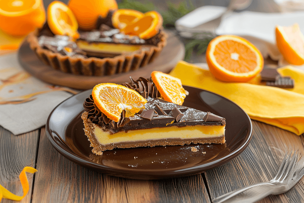 Crostata al cioccolato e arance per San Valentino